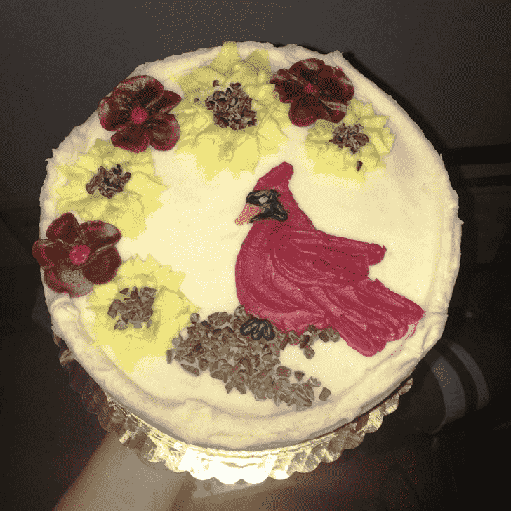 Comely Cardinal Cake