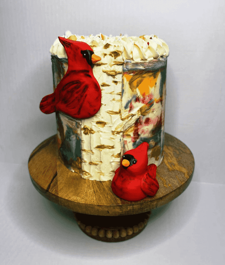 Divine Cardinal Cake