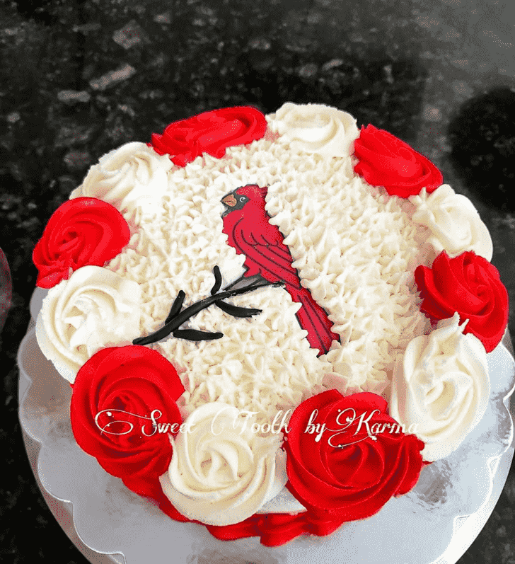 Enticing Cardinal Cake