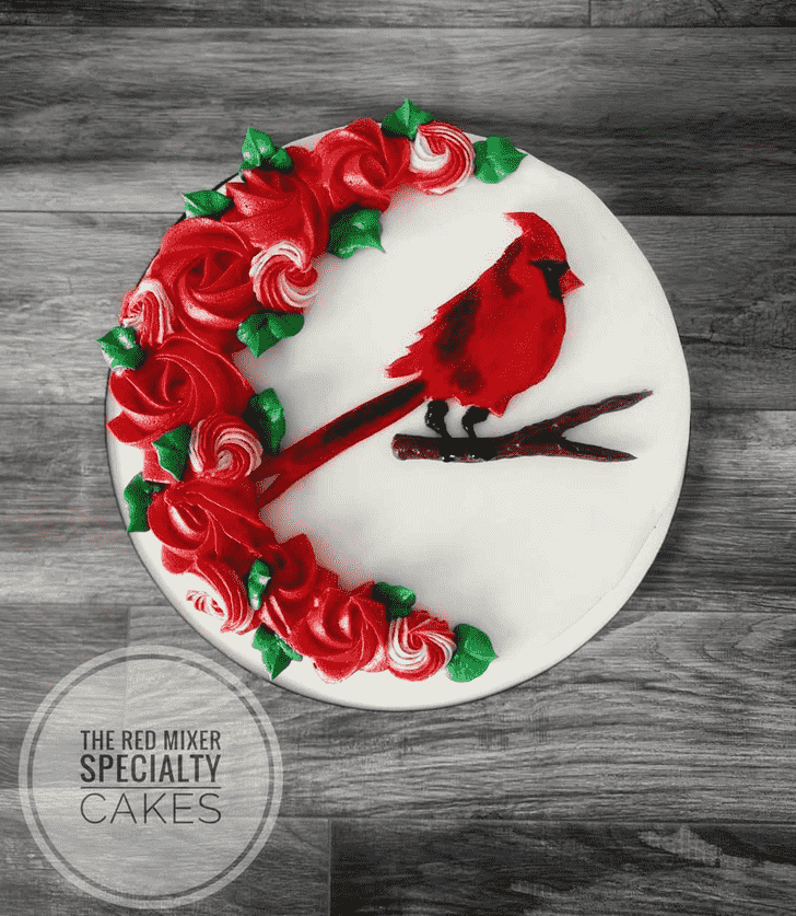 Exquisite Cardinal Cake