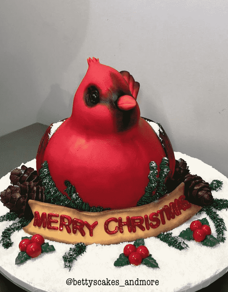 Graceful Cardinal Cake
