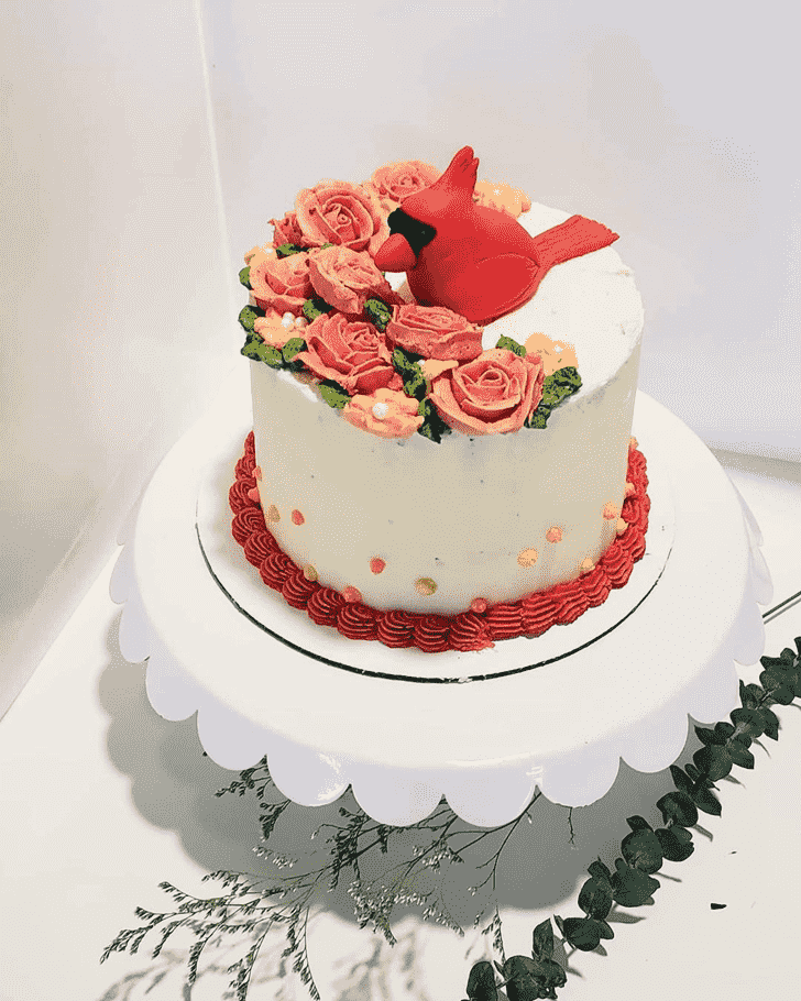 Handsome Cardinal Cake