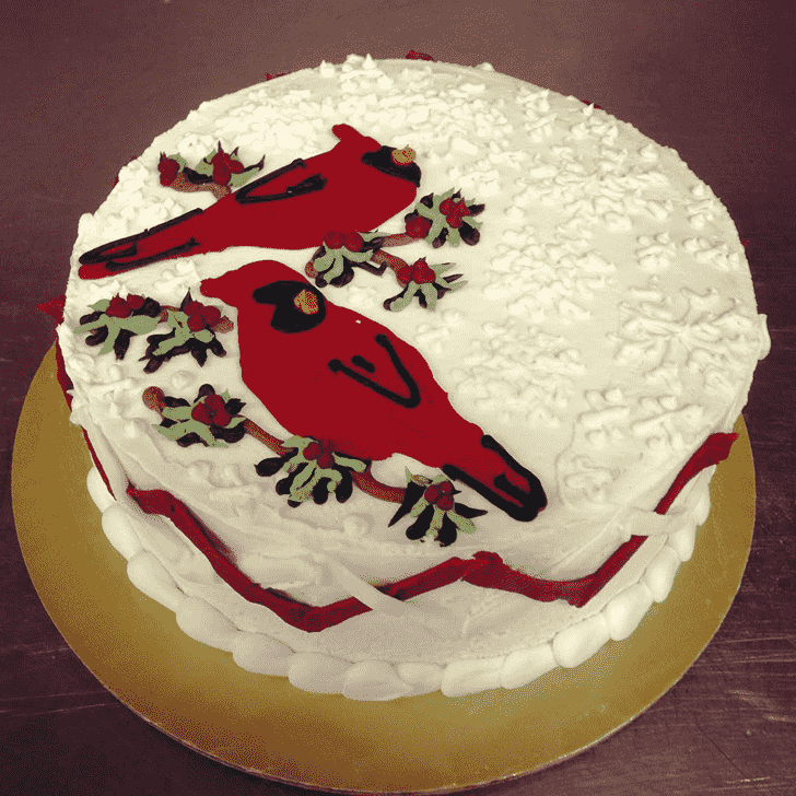 Ravishing Cardinal Cake