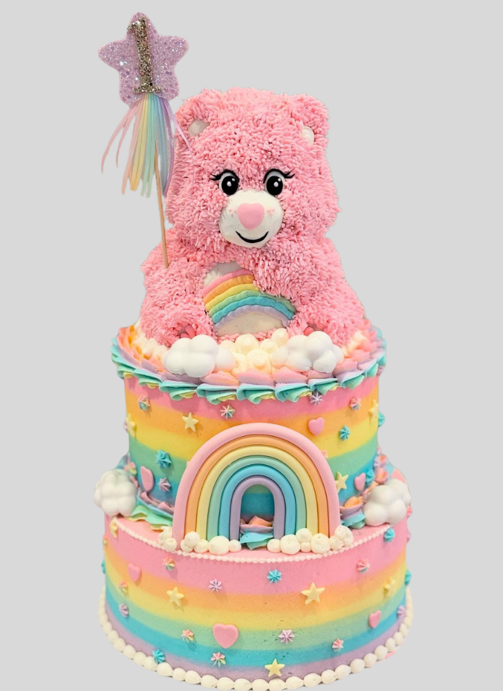 Adorable Care Bears Cake