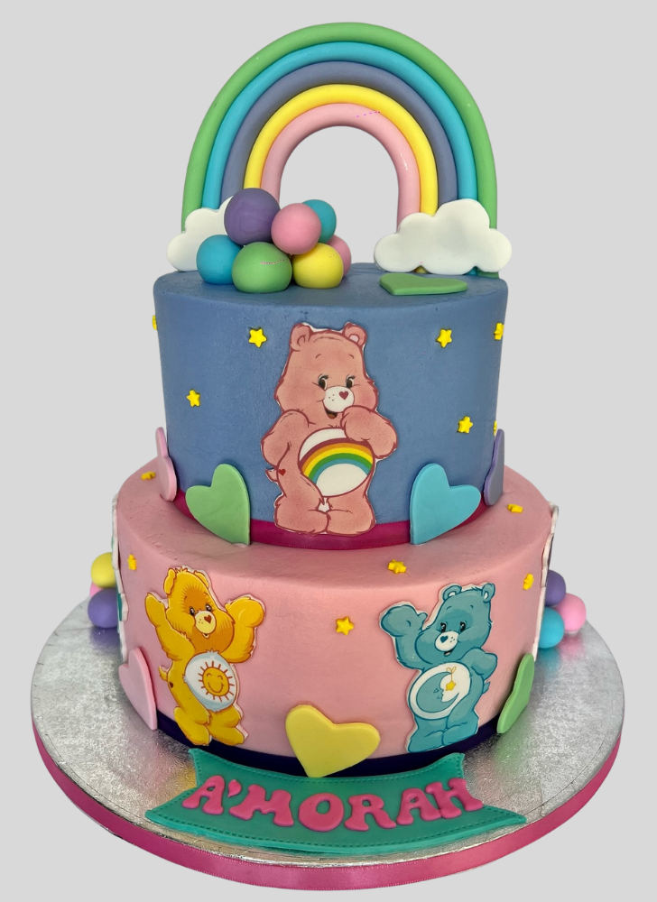 Angelic Care Bears Cake