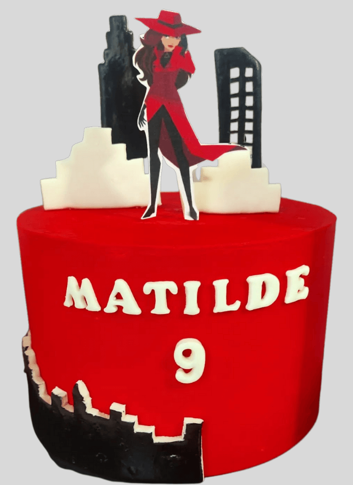 Angelic Carmen Sandiego Cake