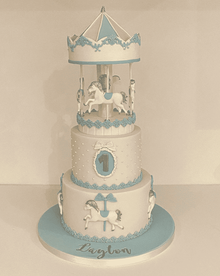 Elegant Carousel Cake