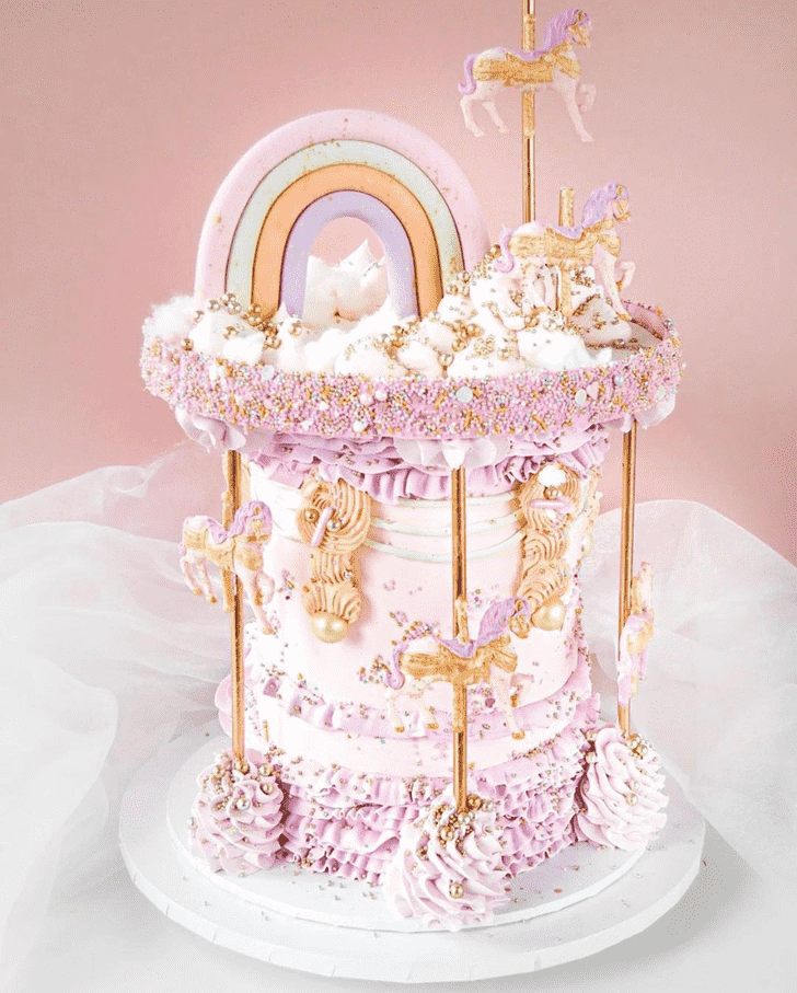 Gorgeous Carousel Cake