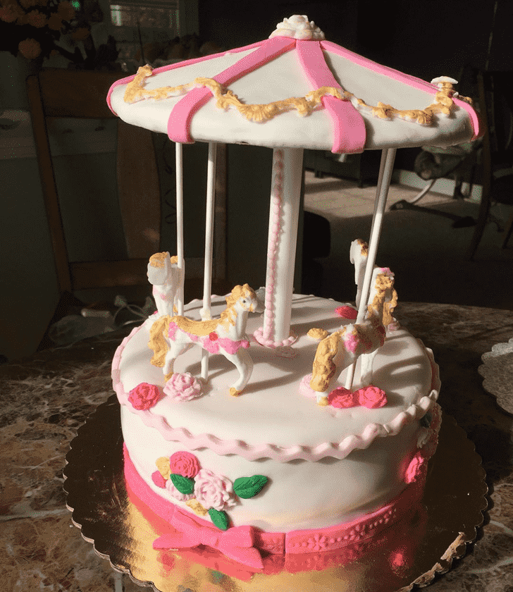 Graceful Carousel Cake