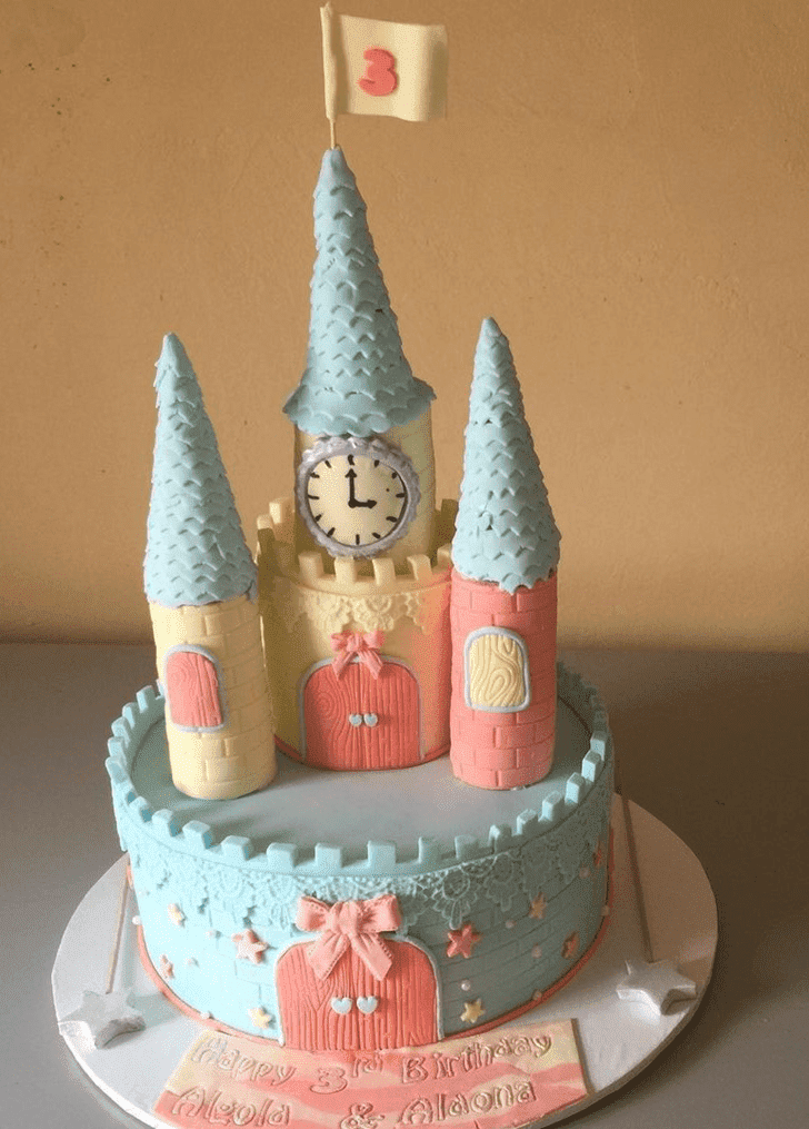 Appealing Castle Cake