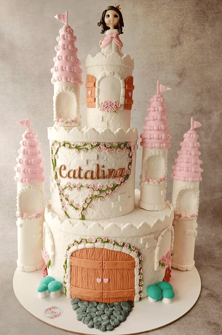 Pleasing Castle Cake