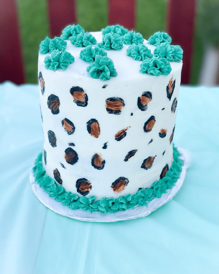 Adorable Cheetah Cake