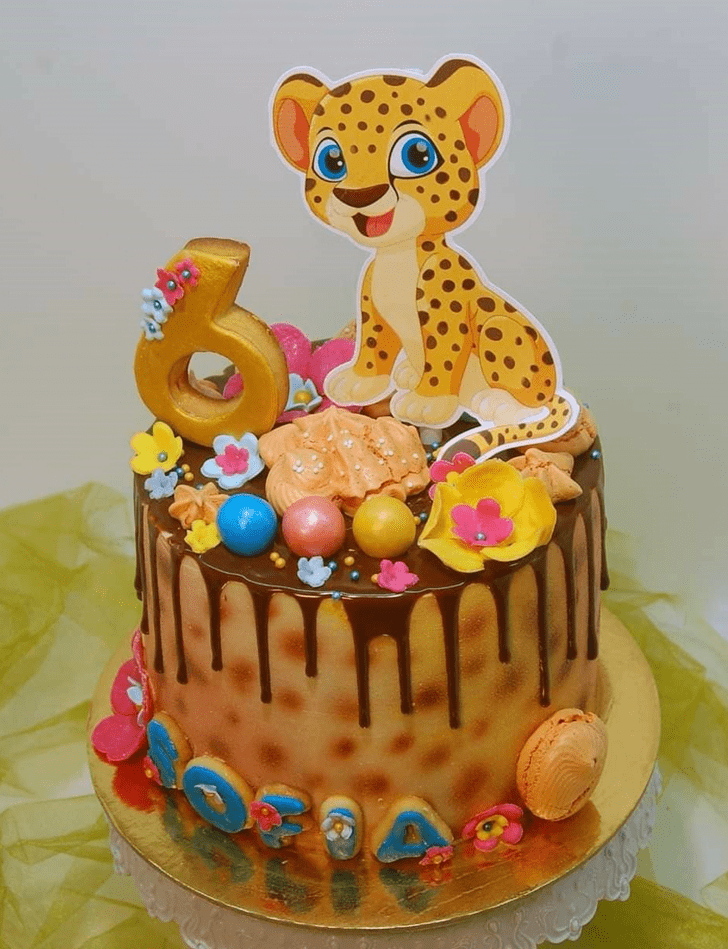 Alluring Cheetah Cake