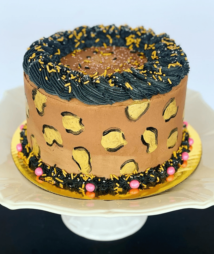 Angelic Cheetah Cake
