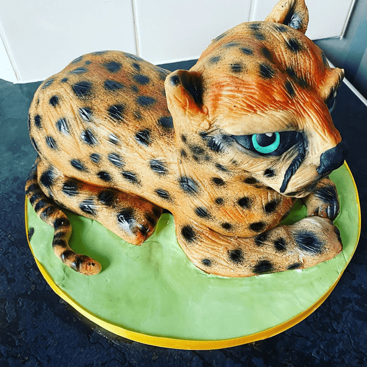 Comely Cheetah Cake
