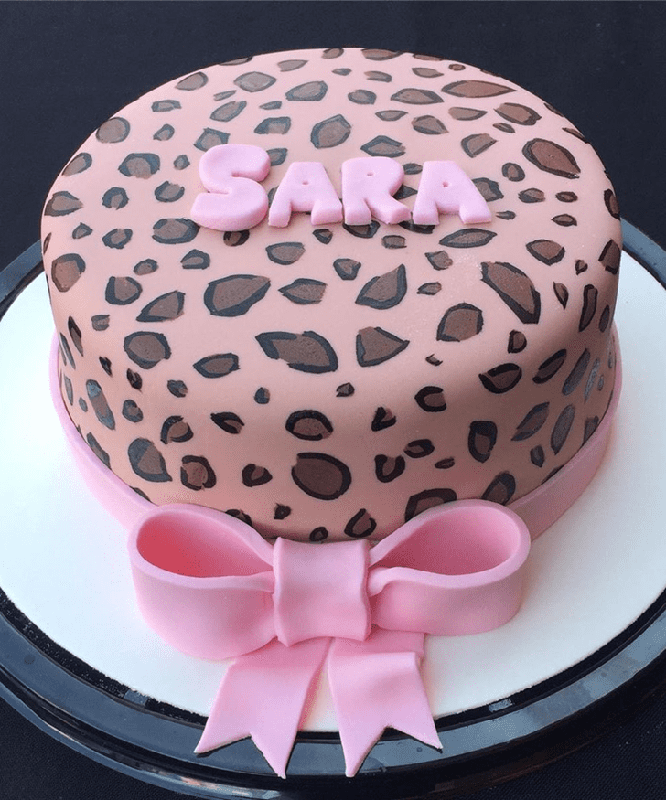 Dazzling Cheetah Cake