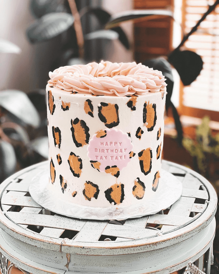 Delicate Cheetah Cake