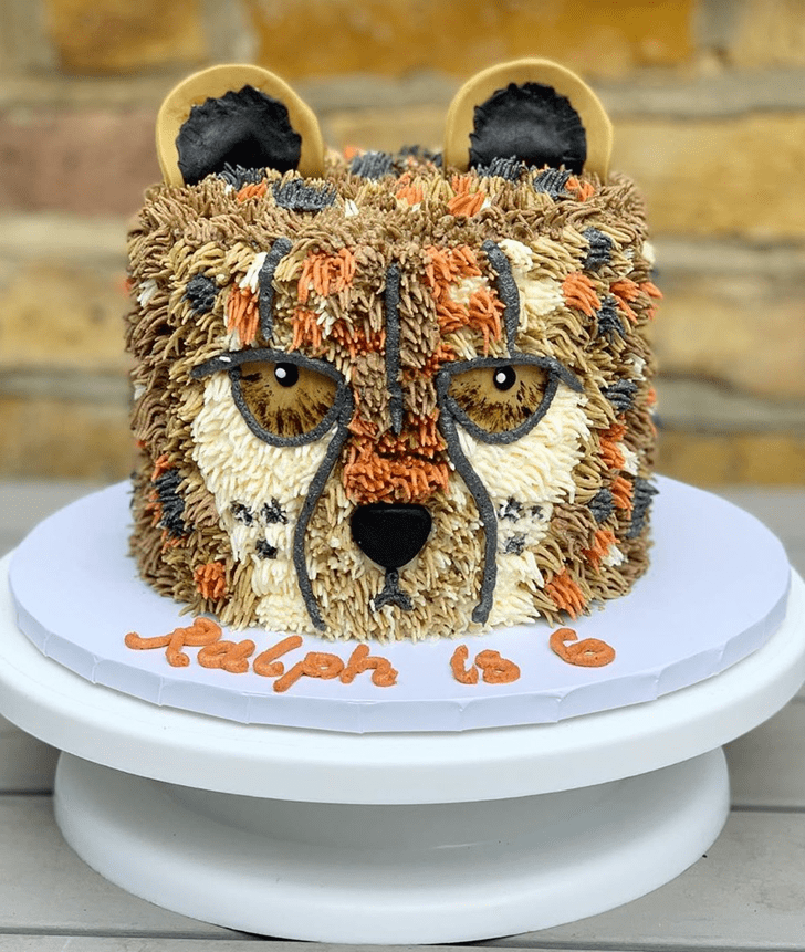 Elegant Cheetah Cake