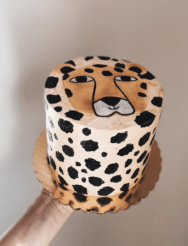 Graceful Cheetah Cake