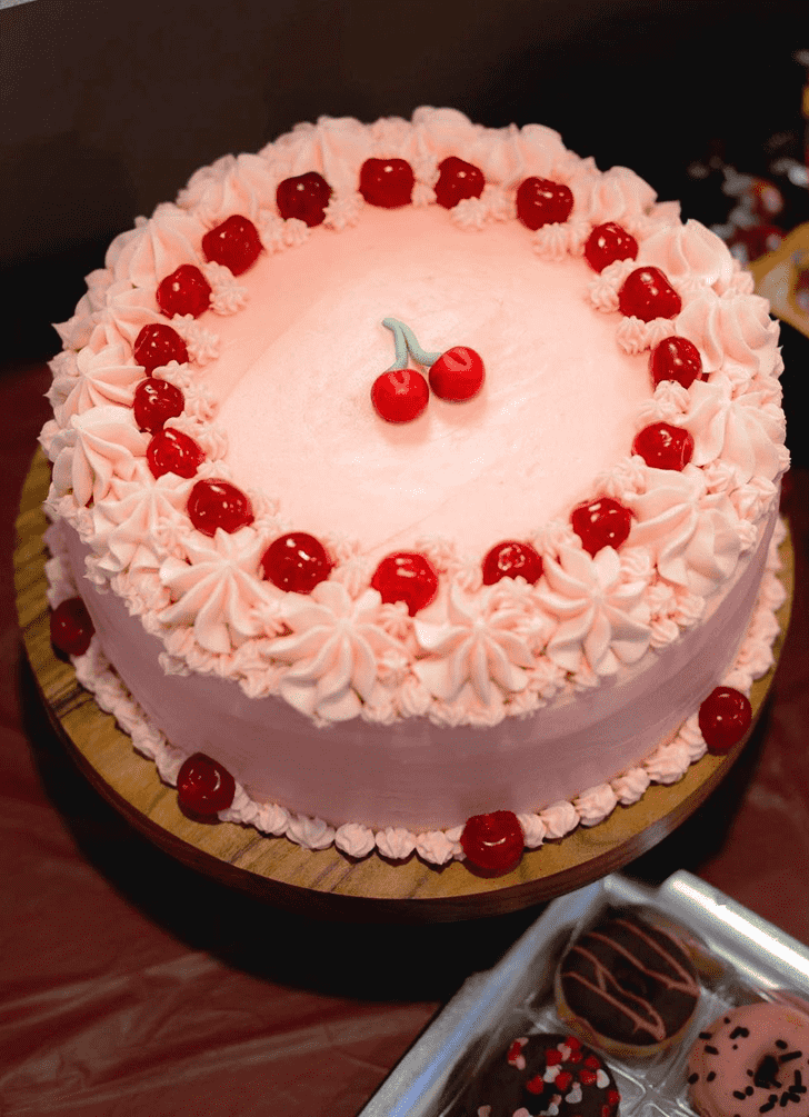 Inviting Cherry Cake