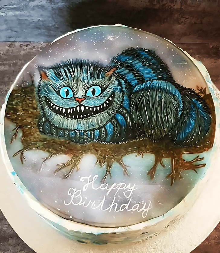 Dazzling Cheshire Cat Cake