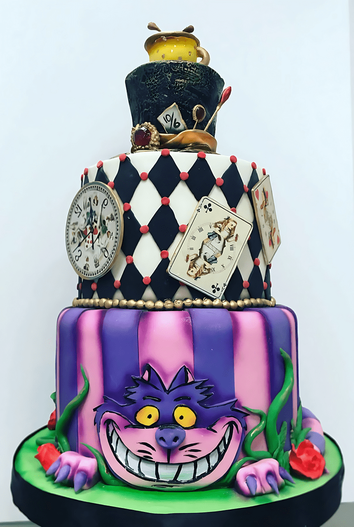 Enthralling Cheshire Cat Cake