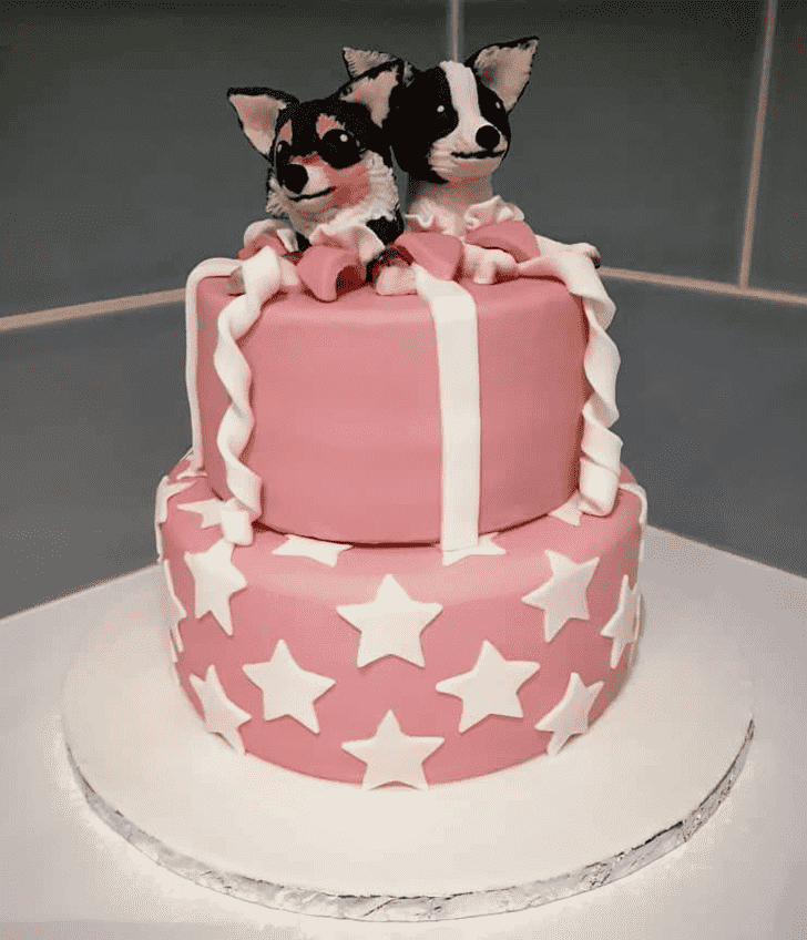 Elegant Chihuahua Cake