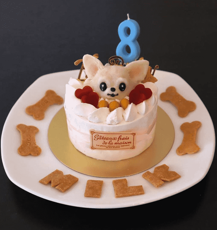 Graceful Chihuahua Cake