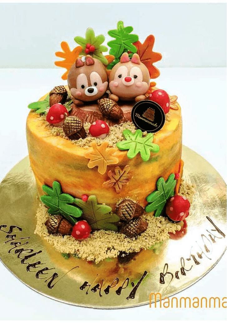 Charming Chip and Dale Cake