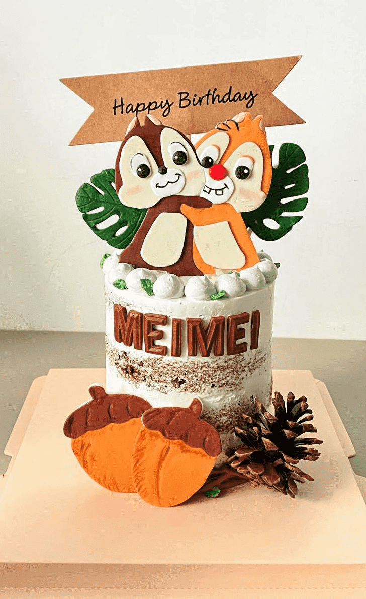 Delicate Chip and Dale Cake