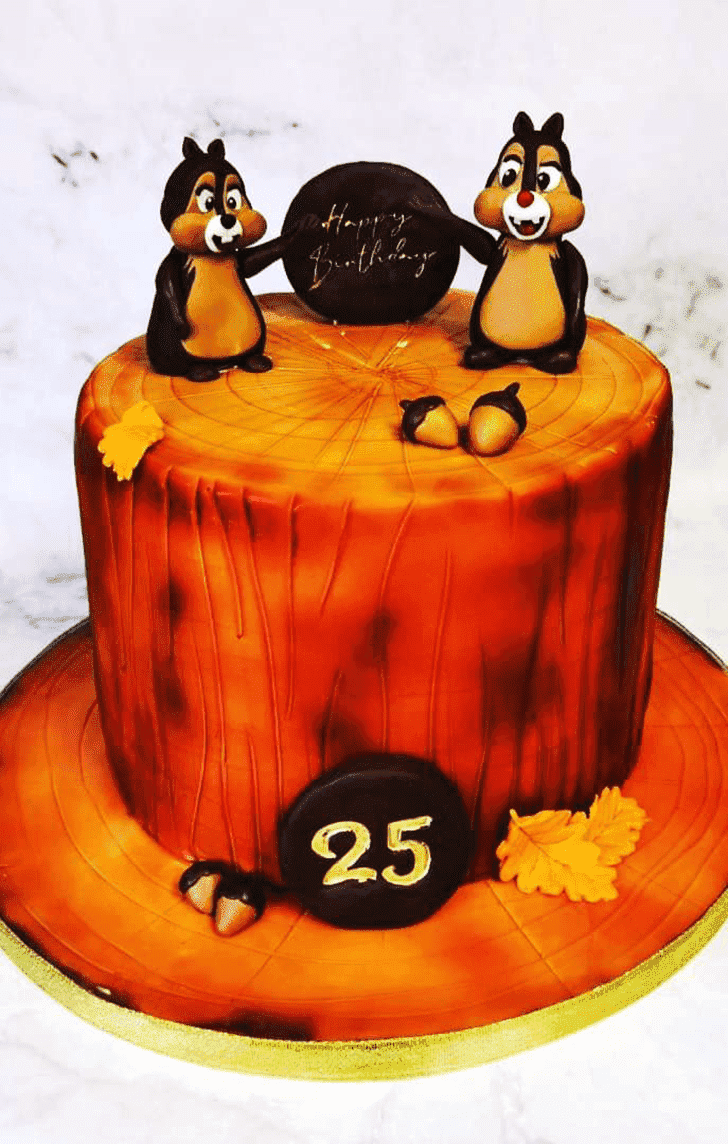 Lovely Chip and Dale Cake Design
