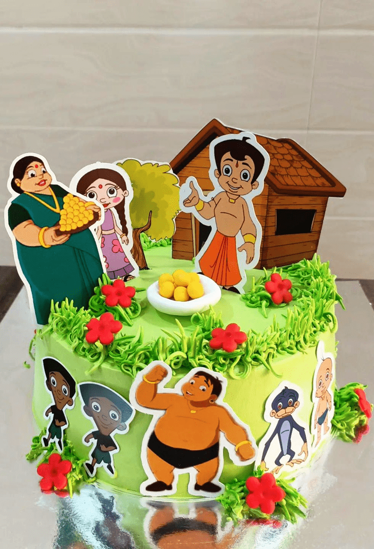 Buy Chota Bheem Kids Eggless Photo Cake Kanpur Gifts