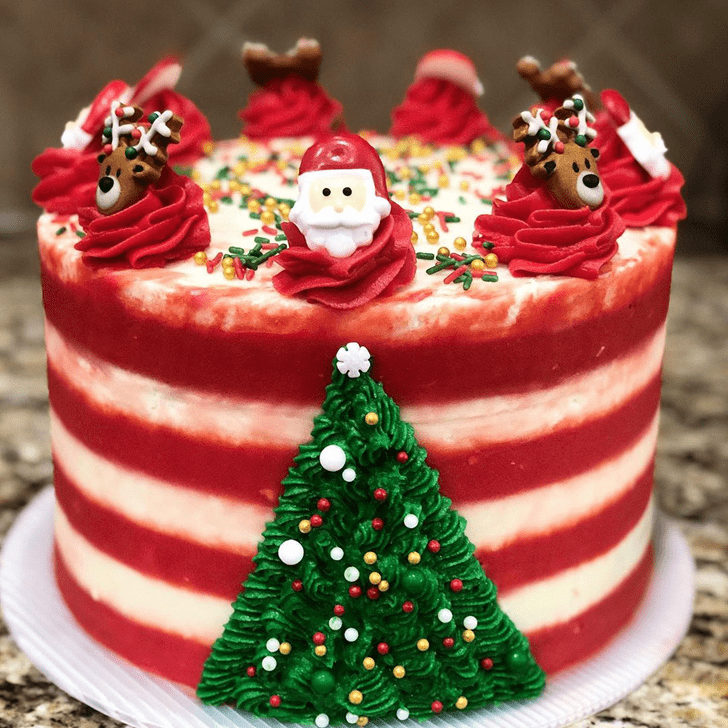 Radiant Christmas Cake
