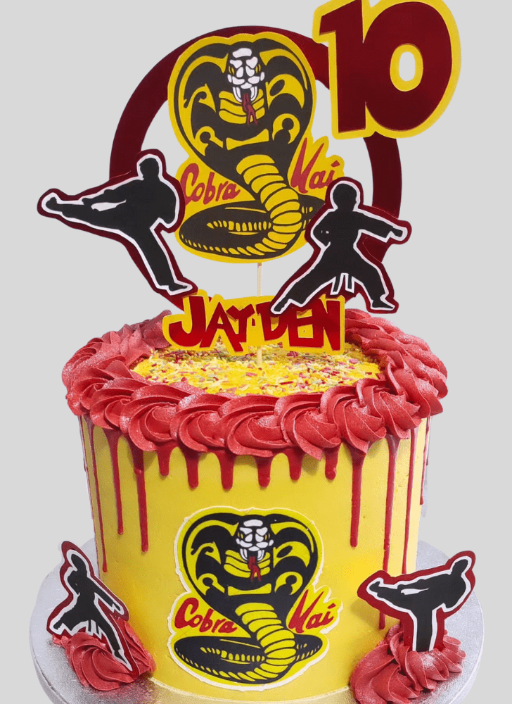 Admirable Cobra Kai Cake Design