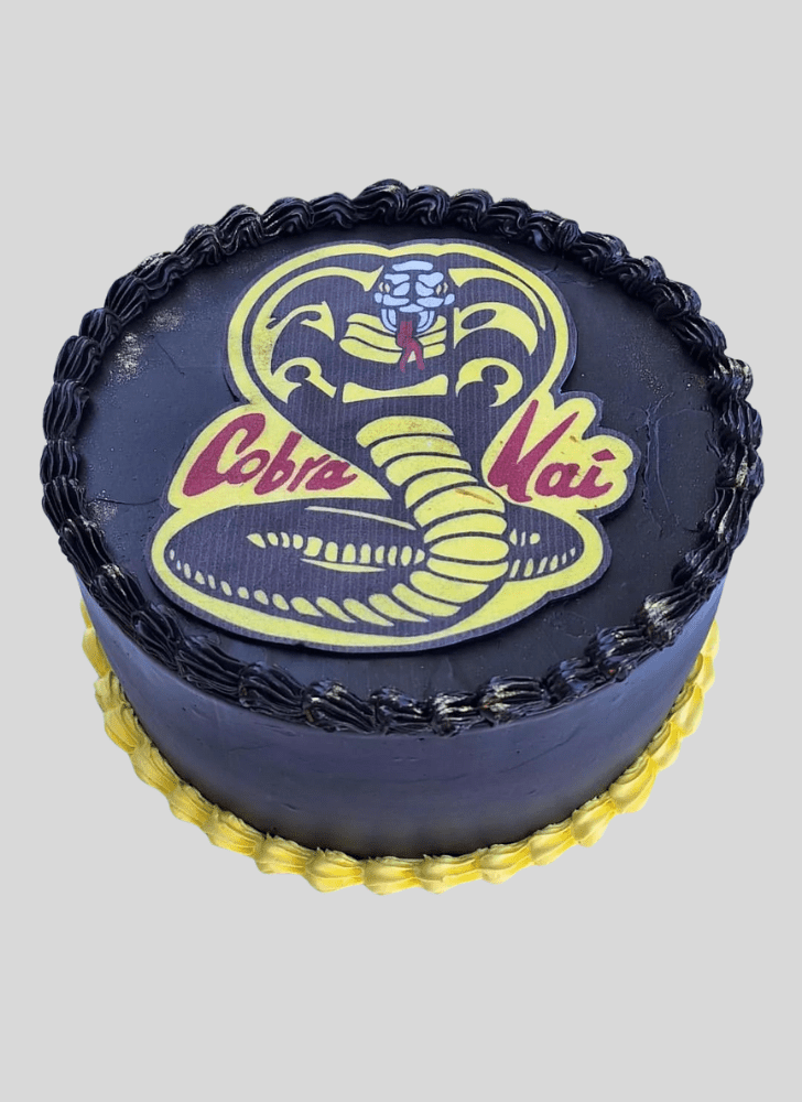 Cute Cobra Kai Cake