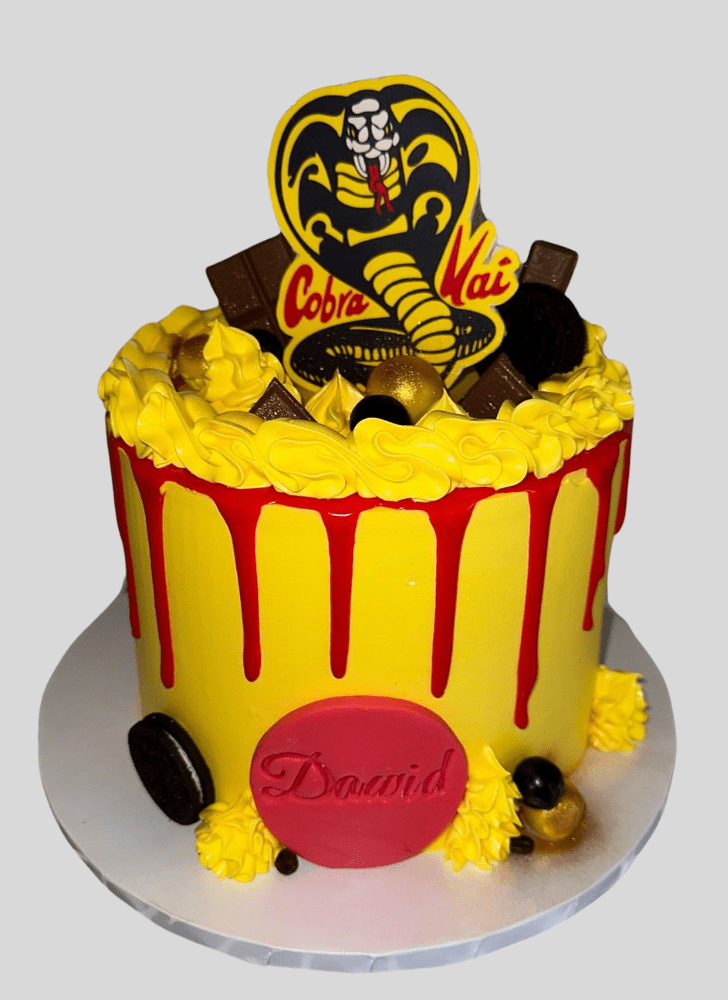 Enticing Cobra Kai Cake