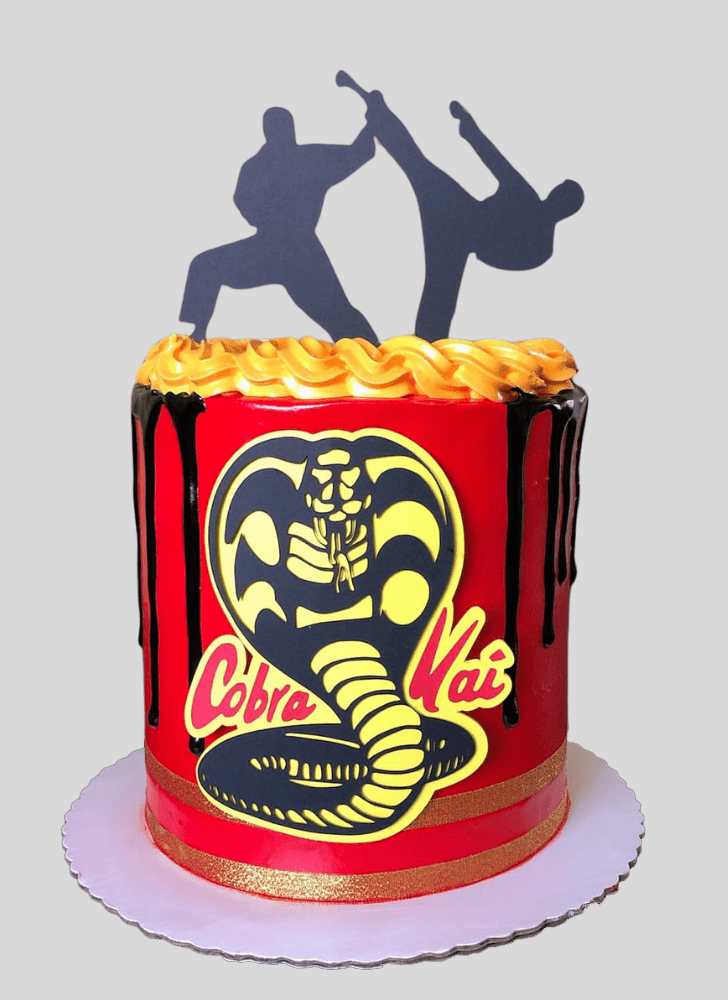 Gorgeous Cobra Kai Cake