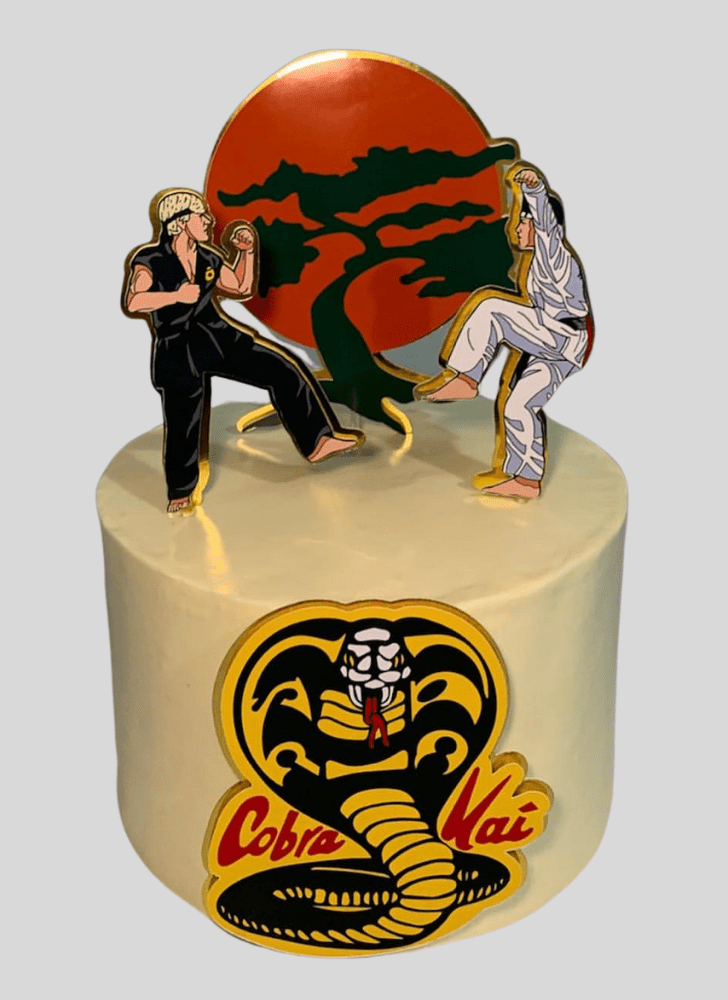 Graceful Cobra Kai Cake