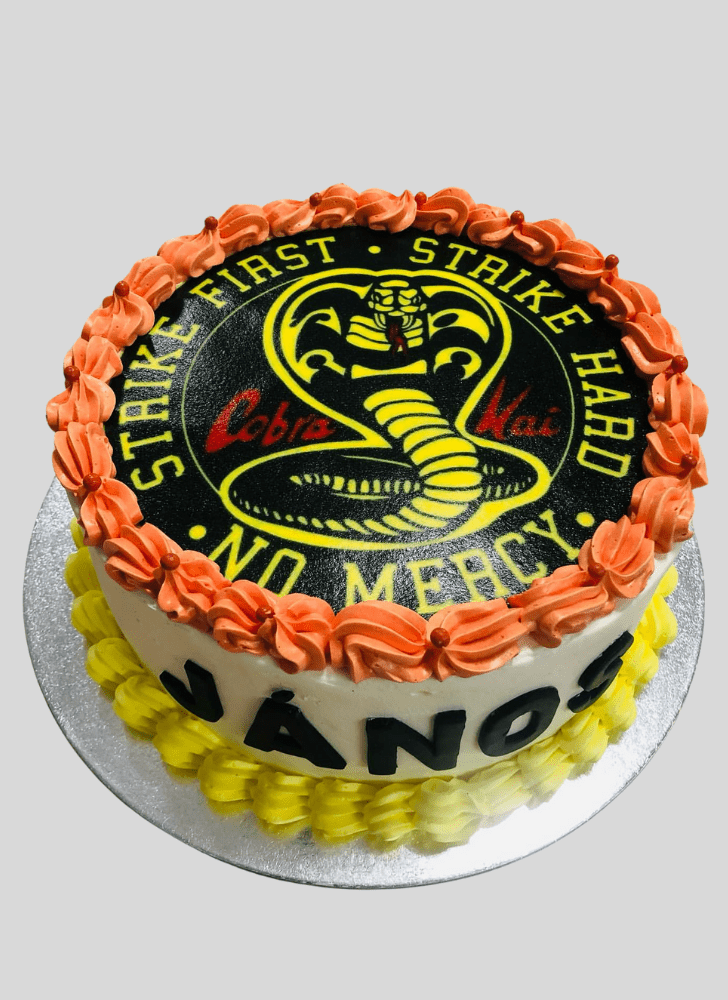 Handsome Cobra Kai Cake