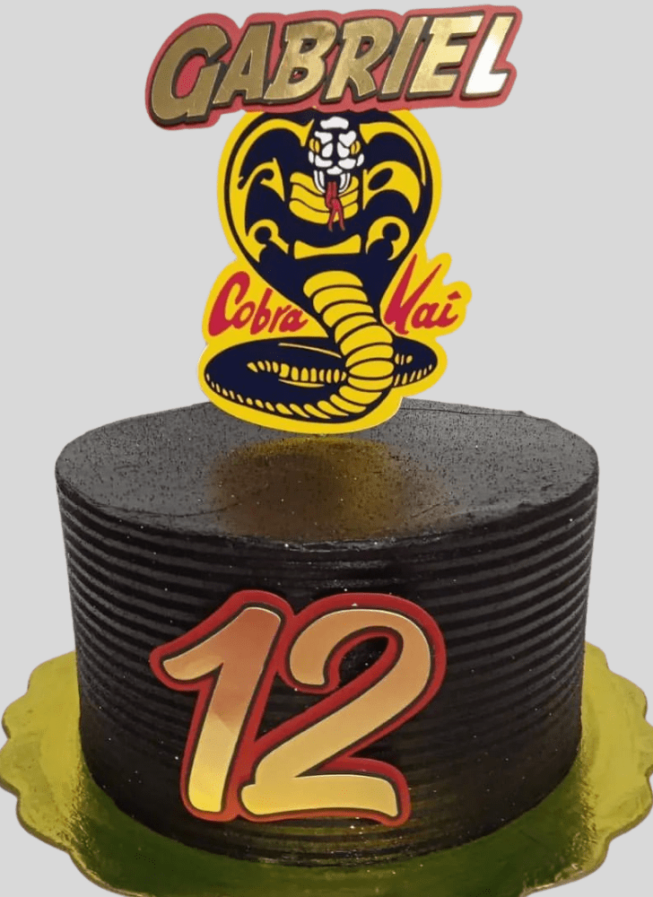 Mesmeric Cobra Kai Cake