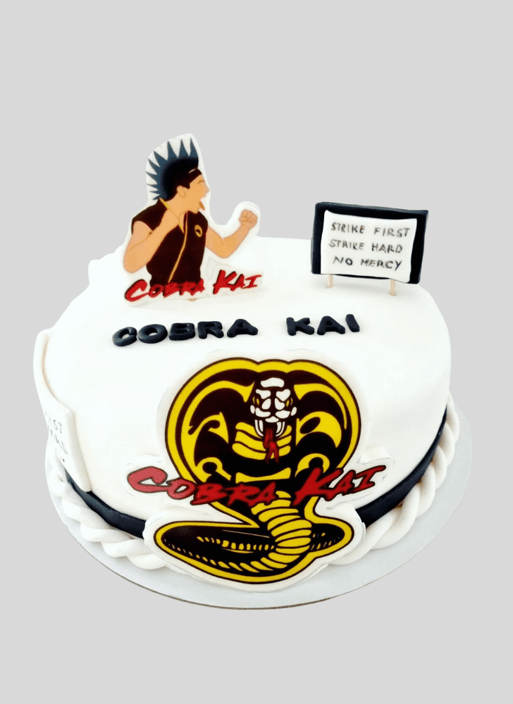 Resplendent Cobra Kai Cake