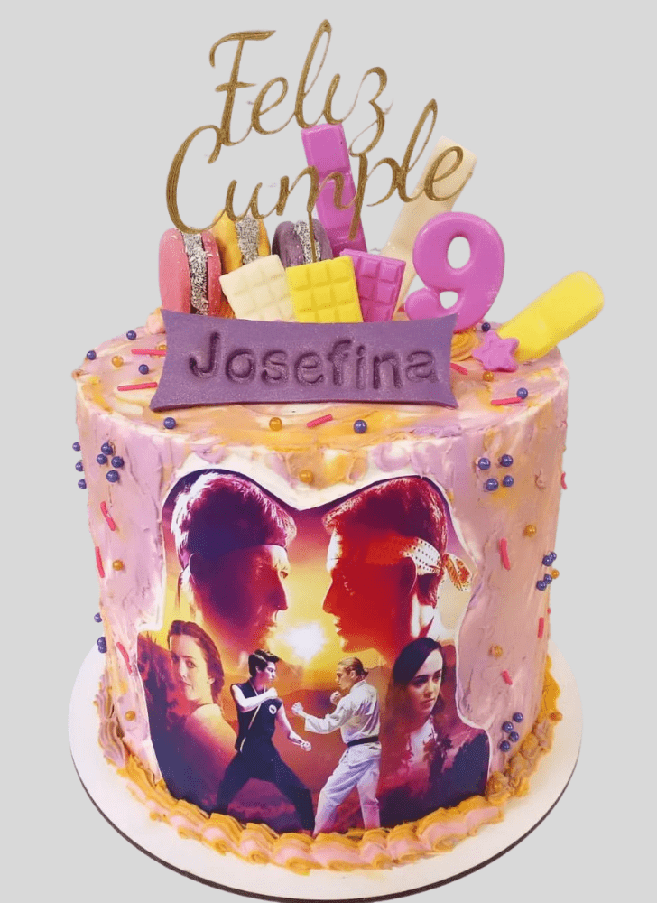 Splendid Cobra Kai Cake