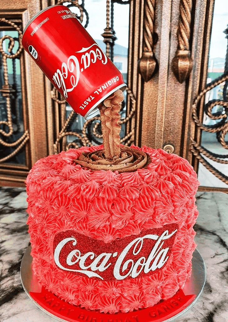 Inviting Coke Cake