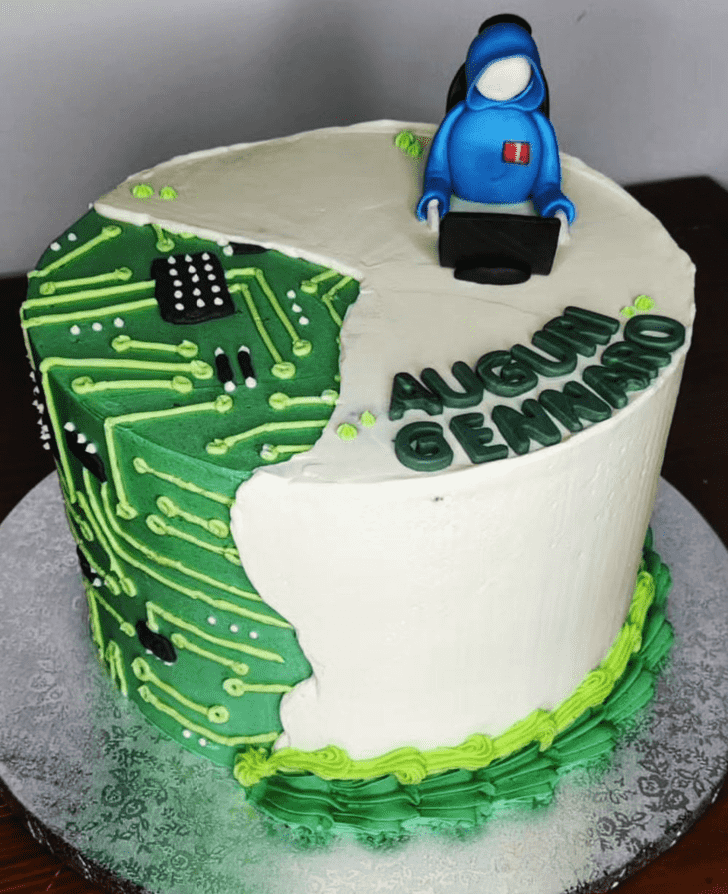 Handsome Computer Cake