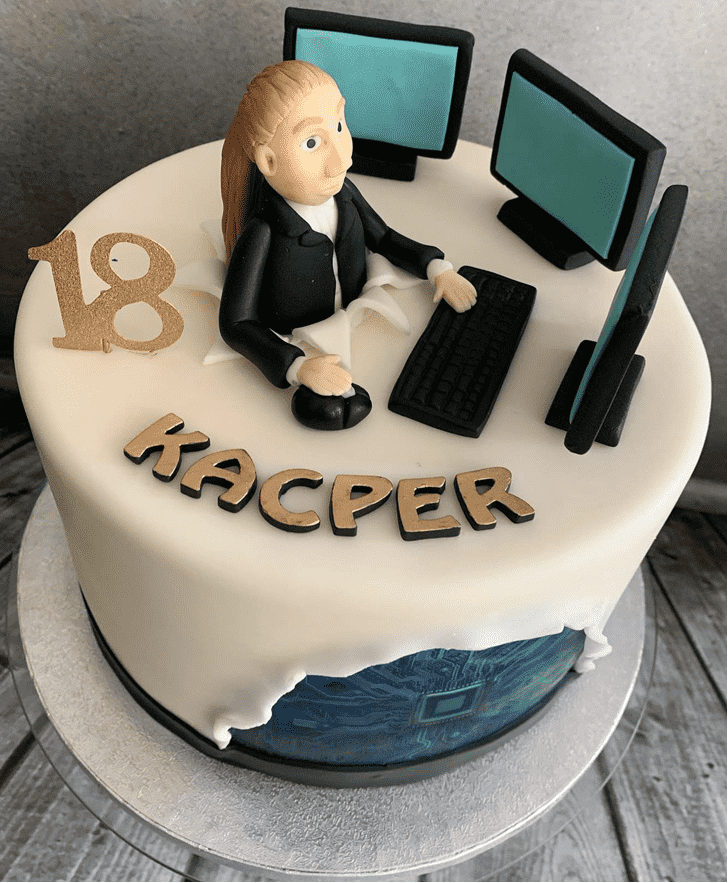 Mesmeric Computer Cake