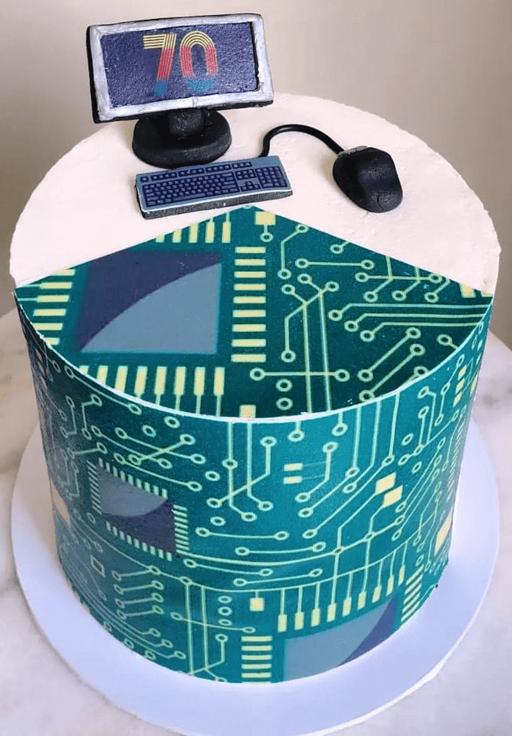 Pretty Computer Cake