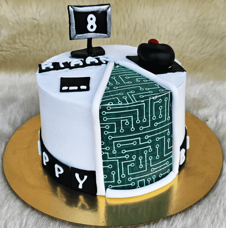 Shapely Computer Cake
