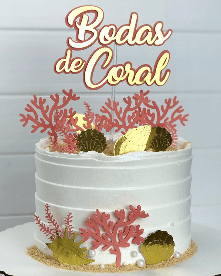 Admirable Coral Cake Design