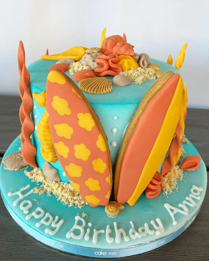Charming Coral Cake