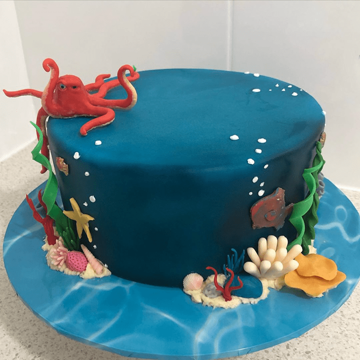 Delightful Coral Cake